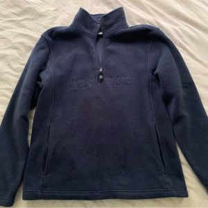 Vtg Fleece Pullover Quarterzip